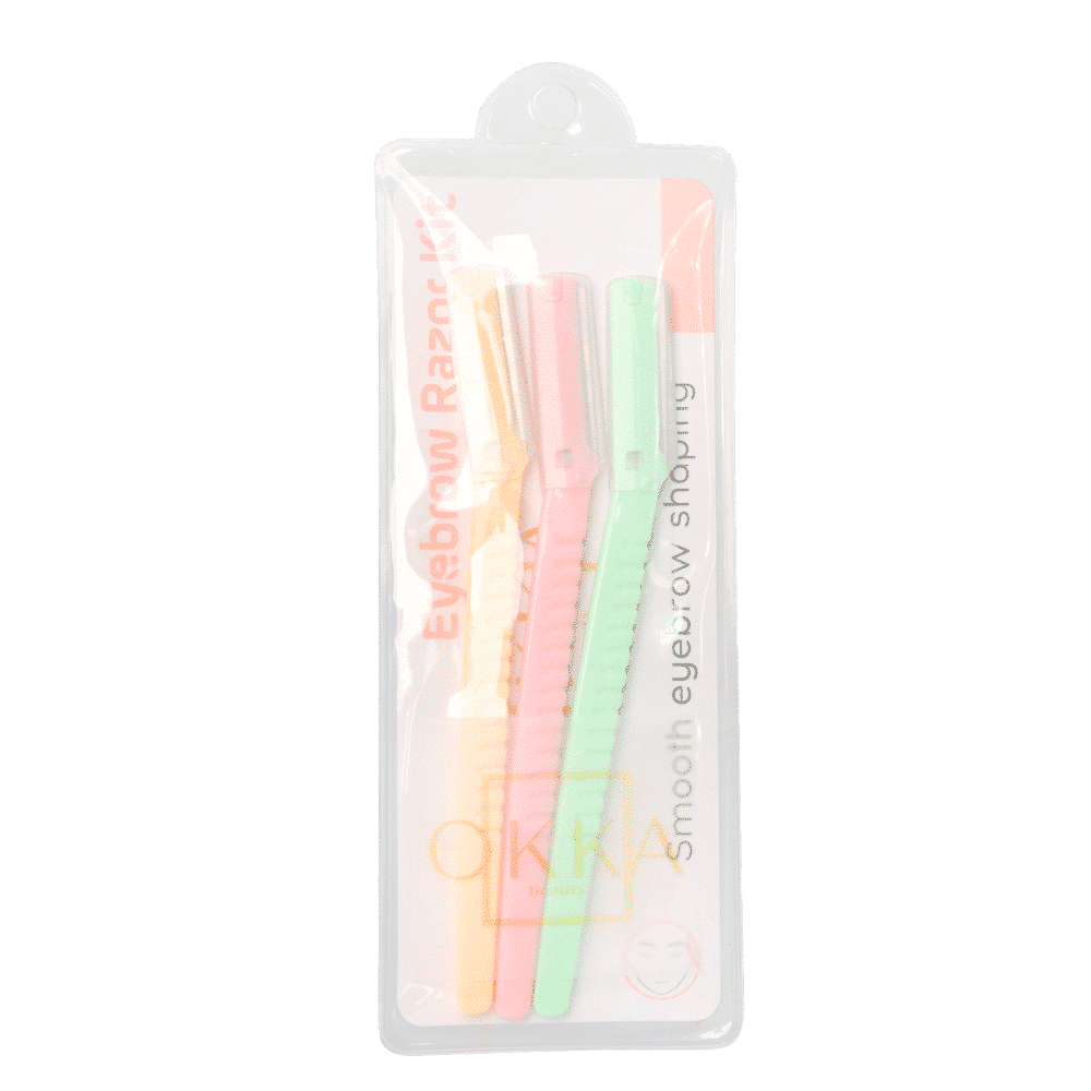 OKKA BEAUTY EYEBROW RAZOR 3PC-SET_1